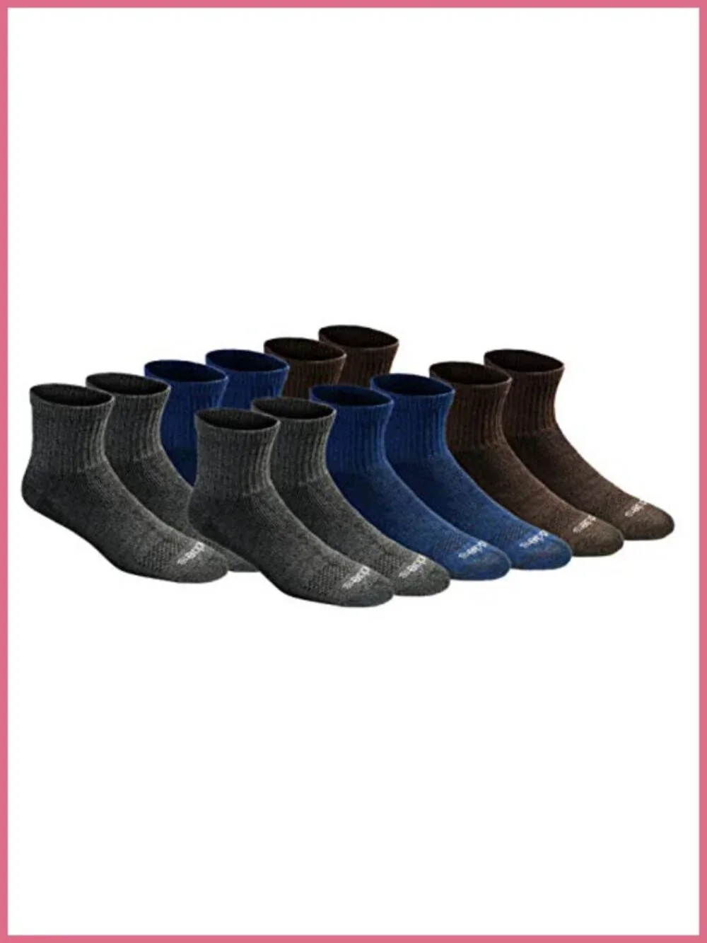Dickies Dri-Tech Moisture Control Quarter Socks Cushioned Work Socks